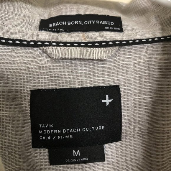 Tavik Grey long-sleeve button down, M - Picture 2 of 5